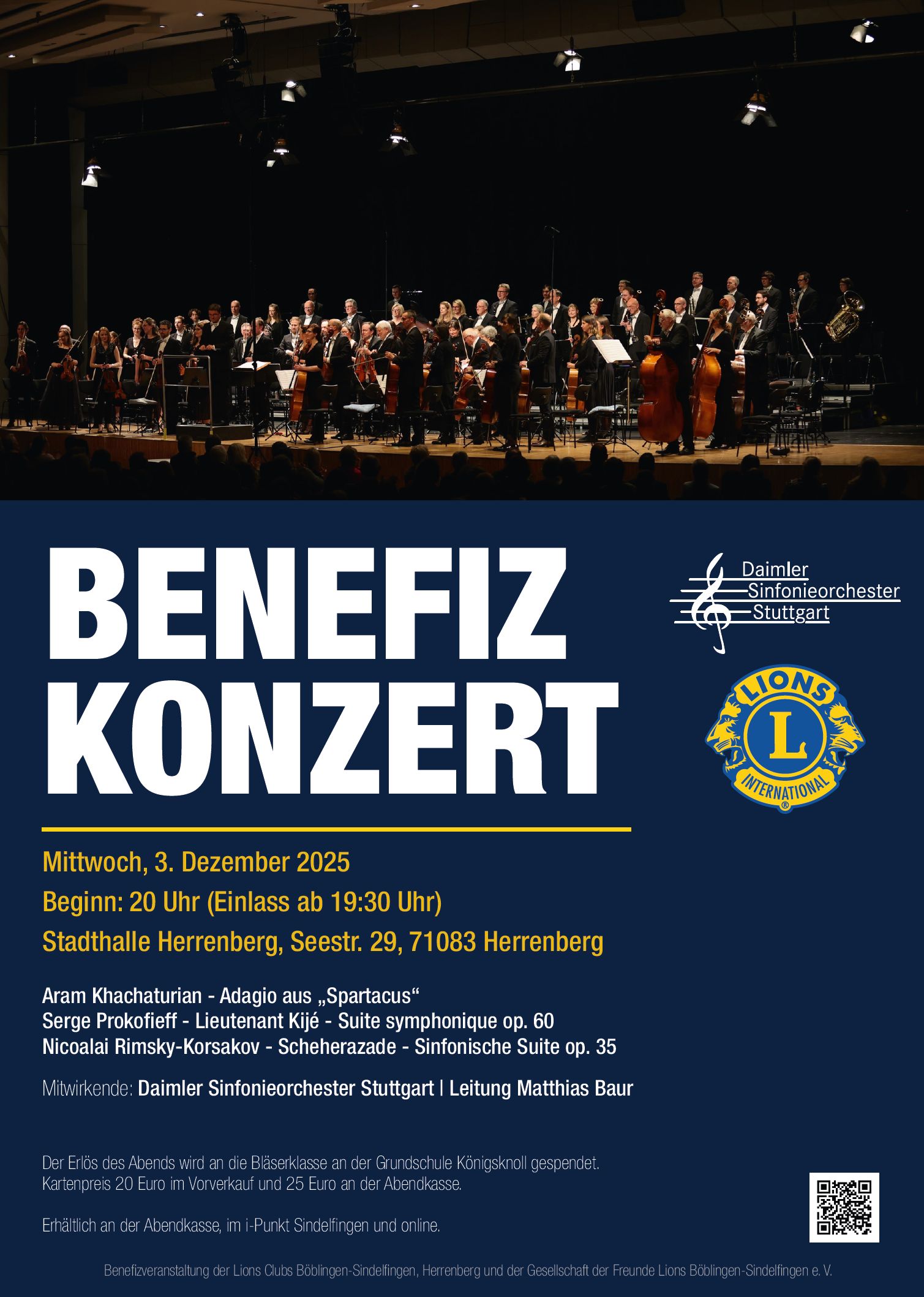 Benefiz mit Lions Club | Stadthalle Herrenberg
