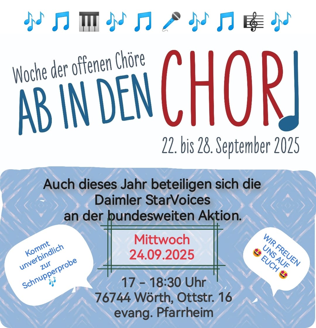AB IN DEN CHOR – Schnupperprobe